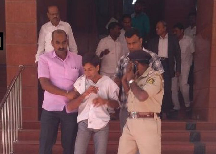 The accused has been taken into custody and the police have