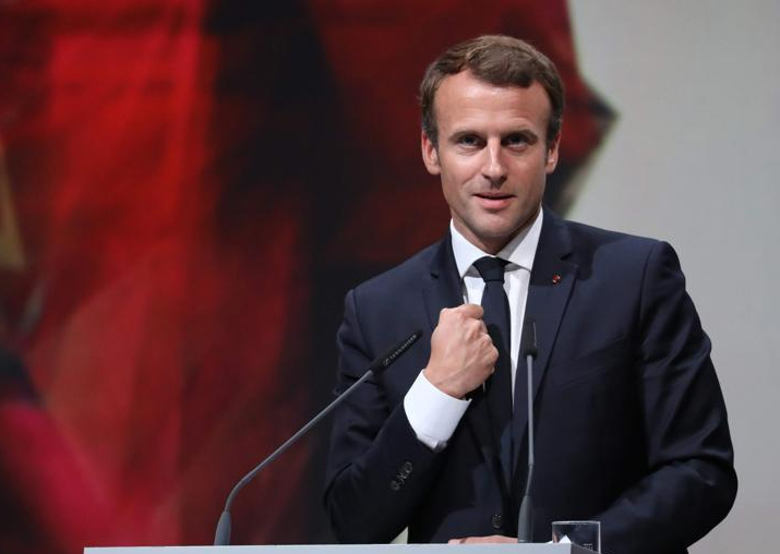 File pic of Emmanuel Macron