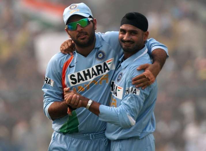 Image result for yuvraj and harbhajan