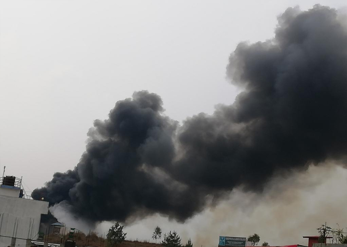 India Tv - US-Bangla airlines passenger aircraft crashes at Nepal's Kathmandu airport