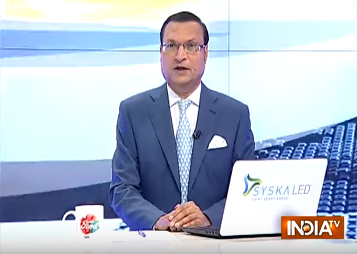 India TV Chairman and Editor-in-Chief Rajat Sharma