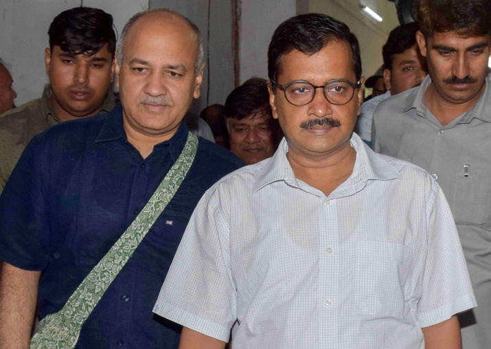 Delhi CM Arvind Kejriwal and Deputy CM Manish Sisodia