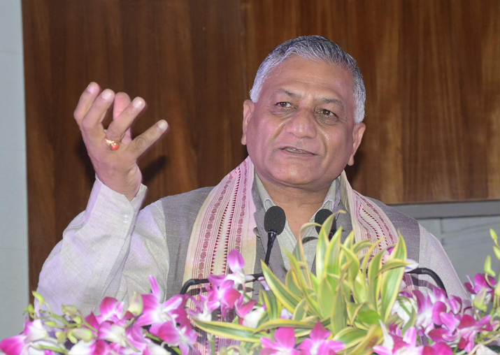 V K Singh, minister of state in the External Affairs