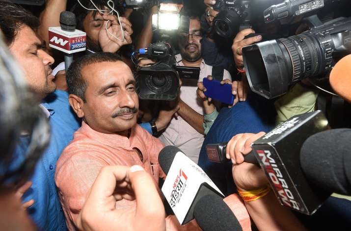 BJP MLA from Bangarmau Kuldeep Singh Senger has been