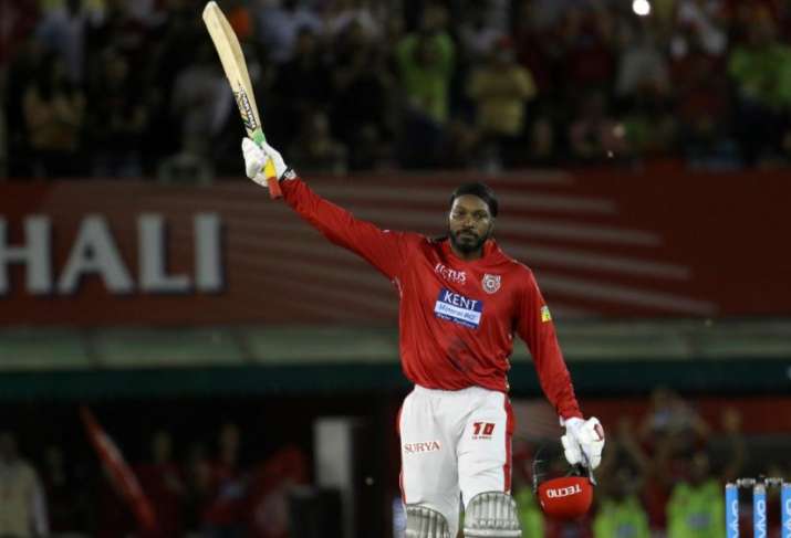 India Tv - Chris Gayle scored his 6th ton vs SRh