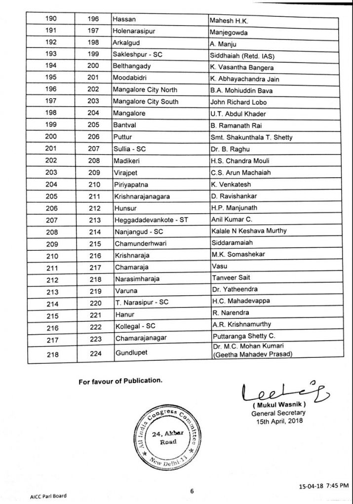 Karnataka assembly elections 2018 Who is contesting from which seat