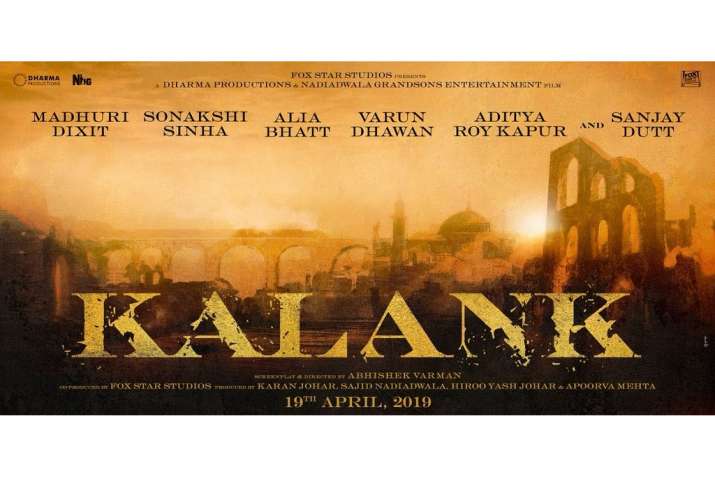 kalank poster launched