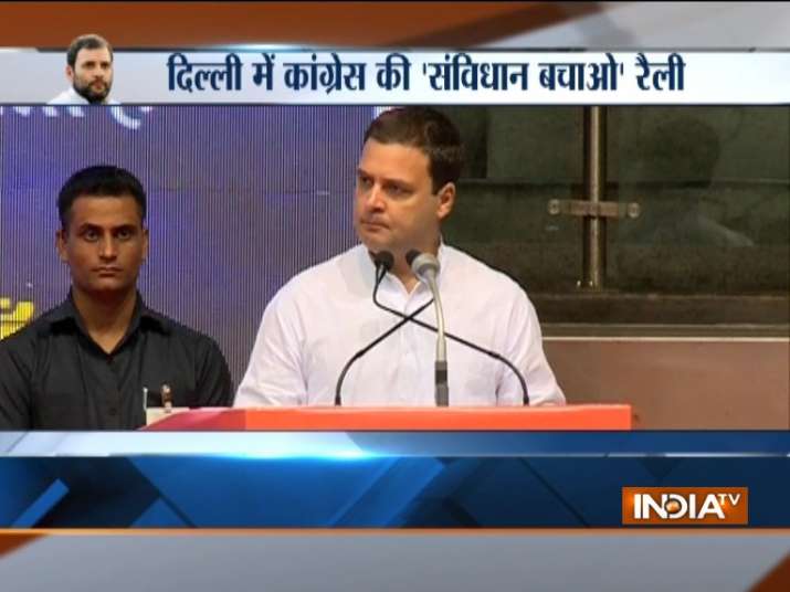 Rahul Gandhi at 'Save the Constitution' drive Live Updates: