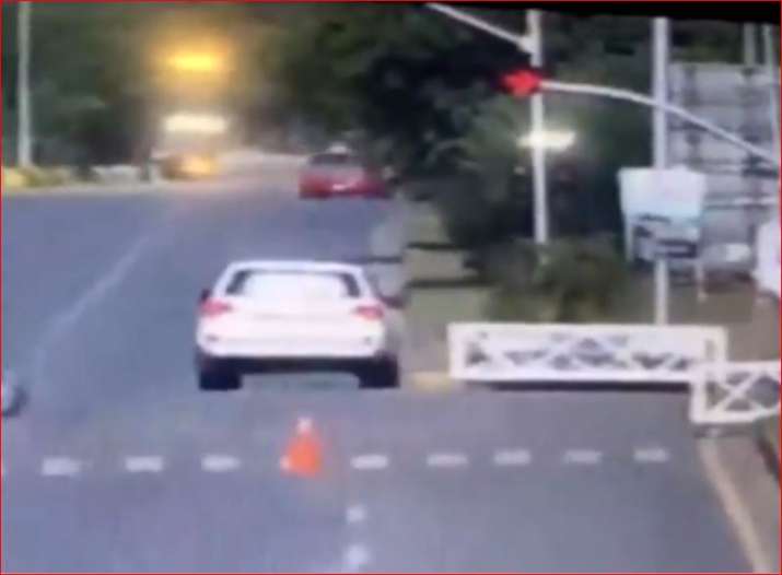 Video grab of the incident