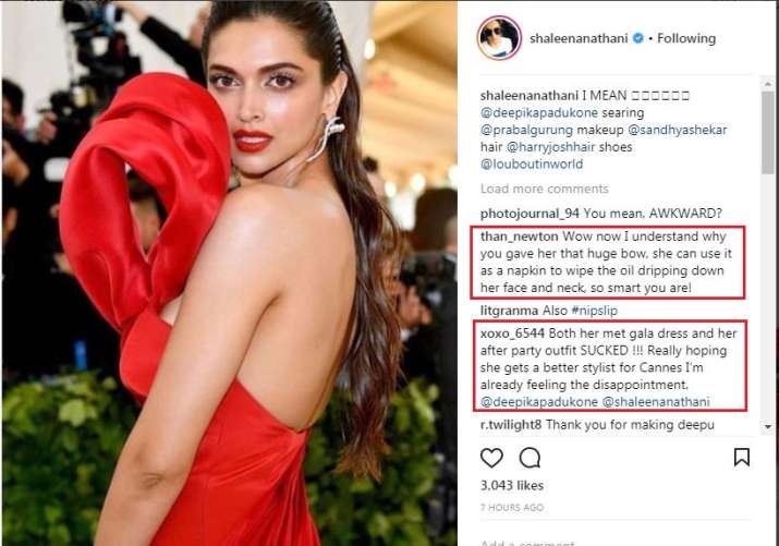 India Tv - Fans bash Shaleena Nathani for not following the theme of Met Gala 2018