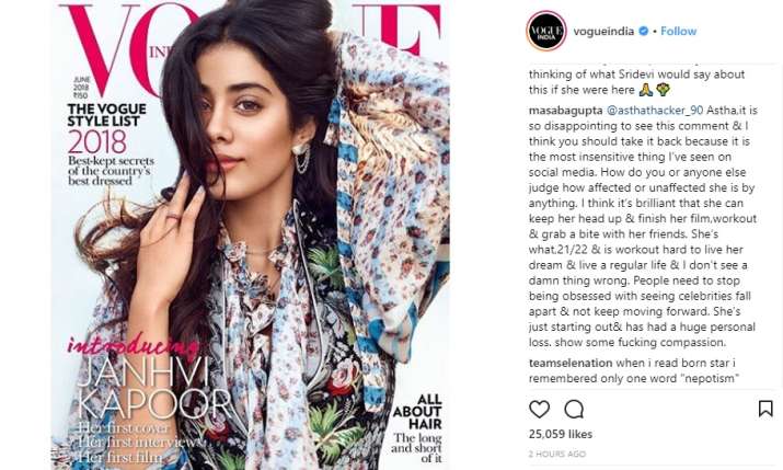 Janhvi Kapoor gets insensitively trolled for her first cover shoot ...