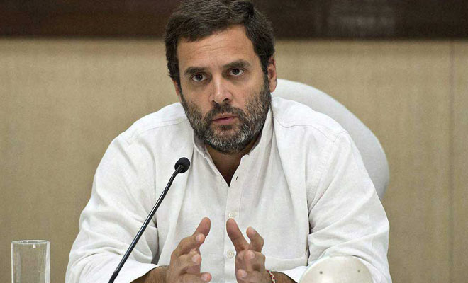 File photo of Congress president Rahul Gandhi.