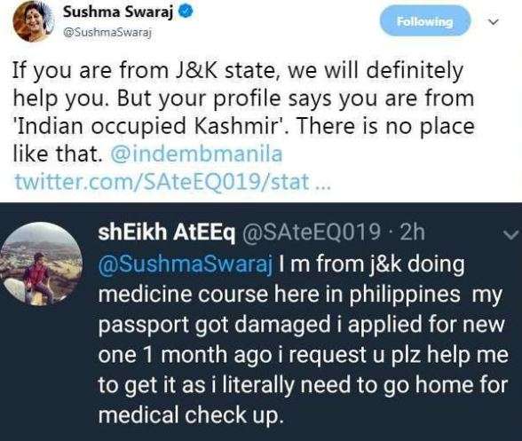 India Tv - Sushma Swaraj gives stinging reply