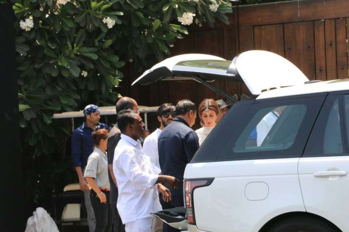India Tv - Brother Harshvardhan Kapoor arrives for sister's nuptials. 
