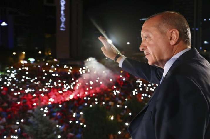 With 99.2 percent of ballots counted, Erdogan received more
