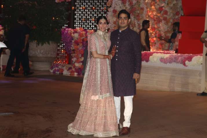   India Tv - Akash Ambani with her fiancée Shloka Mehta 