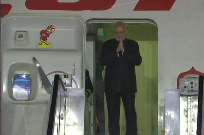 Prime Minister Narendra Modi on Sunday arrived in New Delhi