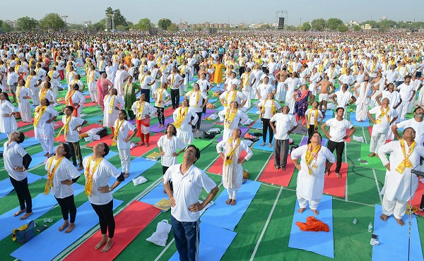 India Tv - Yoga Day celebrations in Rajasthan