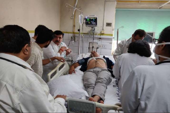 Sisodia was taken to the LNJP Hospital after the ketone