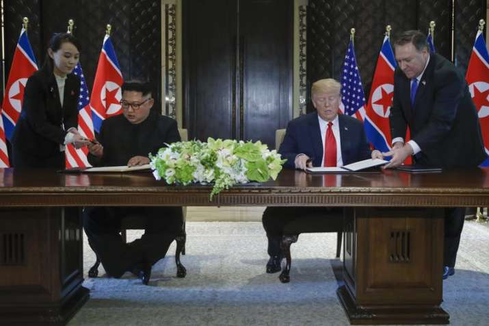 North Korea leader Kim Jong Un and US President Donald