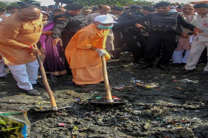 Â  Uttar Pradesh Chief Minister Yogi Adityanath took part