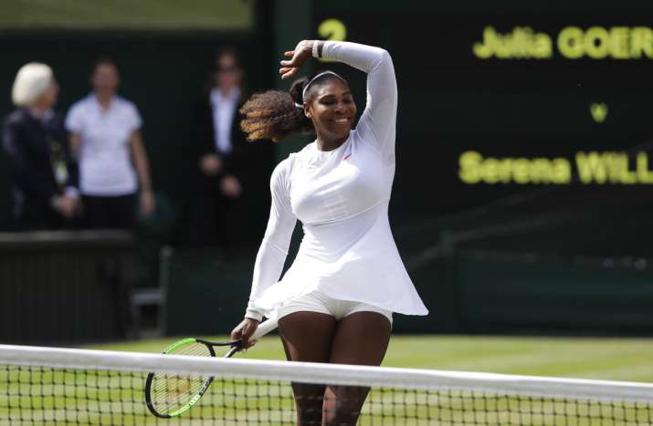 Wimbledon Serena Williams Reaches 10th Final Faces Angelique Kerber Tennis News India Tv