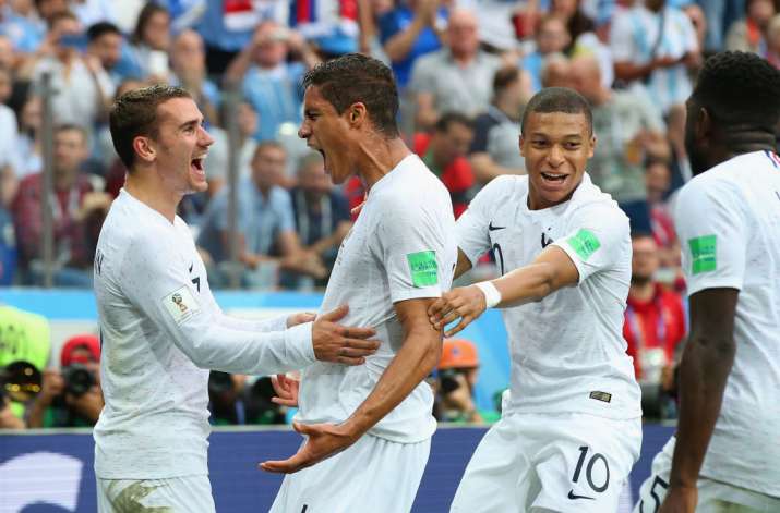 India Tv - France beat Uruguay in the quarters 2-0