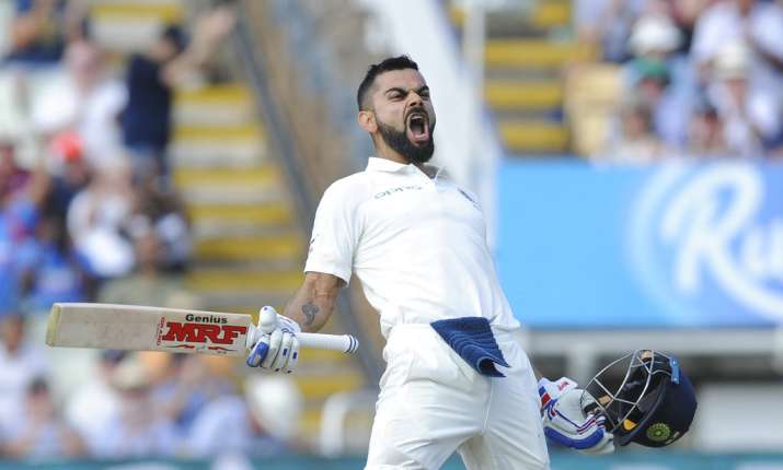 India Tv - Kohli scored his 22nd Test century in Birmingham