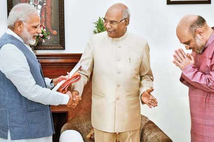 President Ram Nath Kovind, Vice President M Venkaiah Naidu,