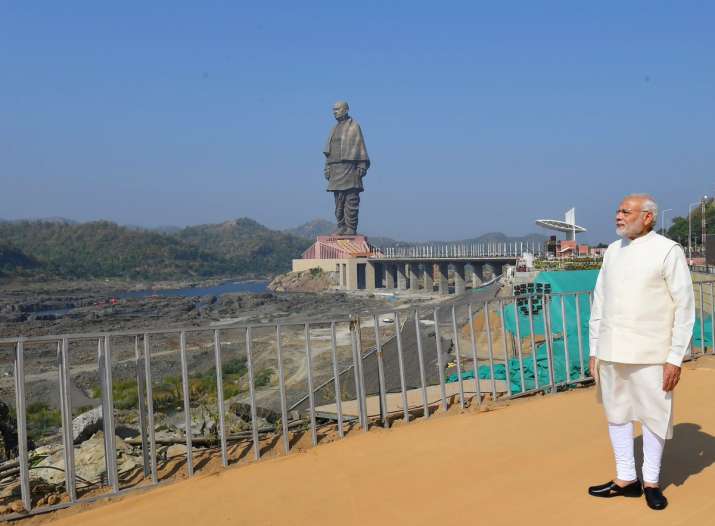 Image result for Prime Minister Narendra Modi unveils Sardar Patel’s Statue of Unity Wednesday Oct 31,2018