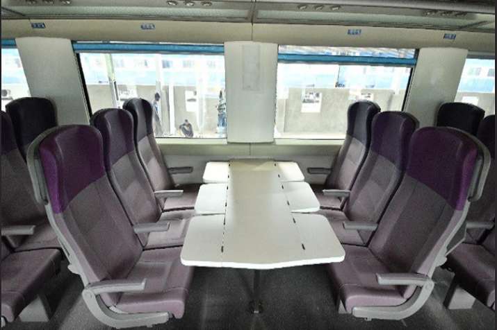 India Tv - Train 18 has beautiful interior and comfortable seats