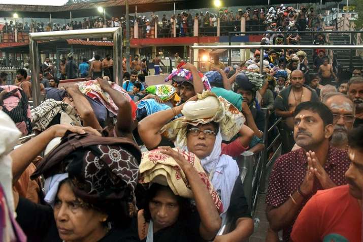 India Tv - Amid the heightening tensions, the state police have assured to grant protection to all women devotees.