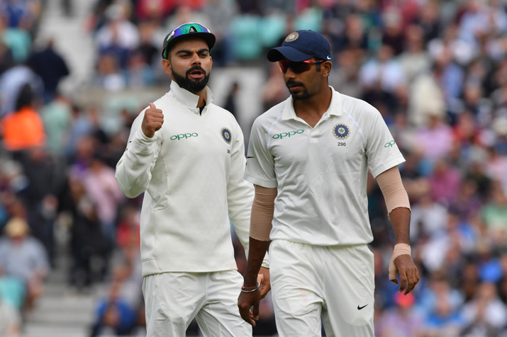 India Tv - Virat Kohli said he is lucky to have Jasprit Bumrah and Bhuvneshwar Kumar in his side