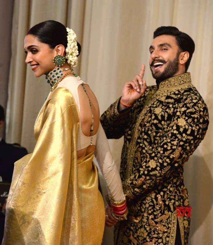 India Tv - Deepika Padukone and Ranveer Singh's royal Bengaluru reception