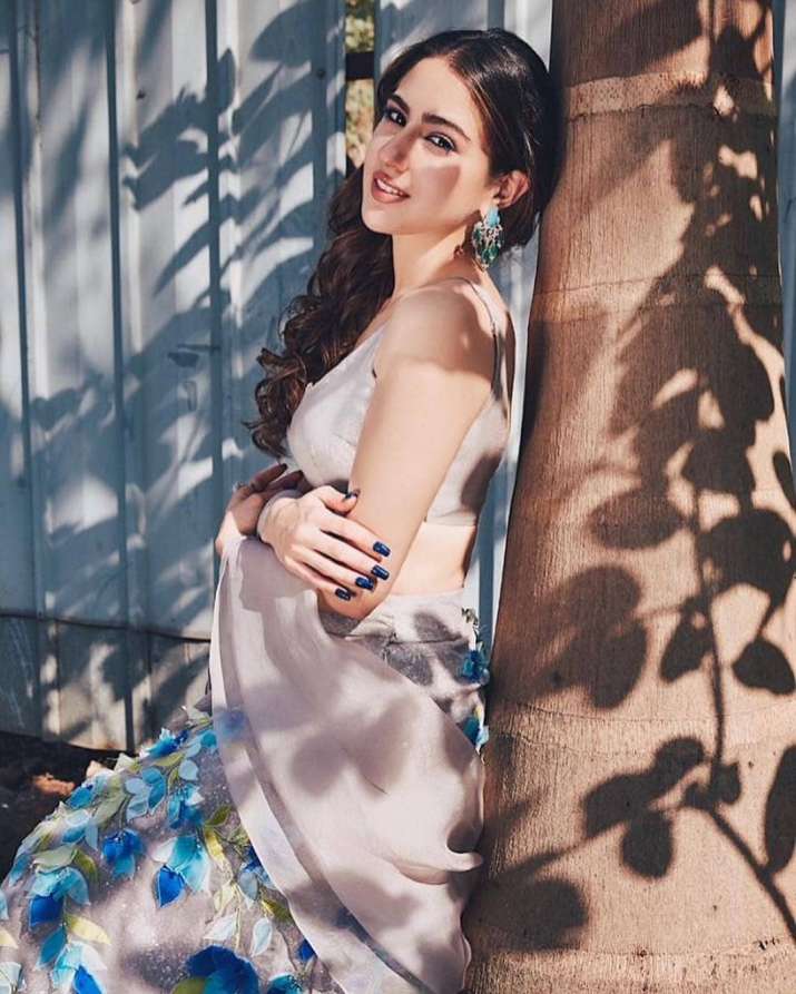 Sara Ali Khans Sun Kissed Pictures In Shimmering Taupe Lehenga Will