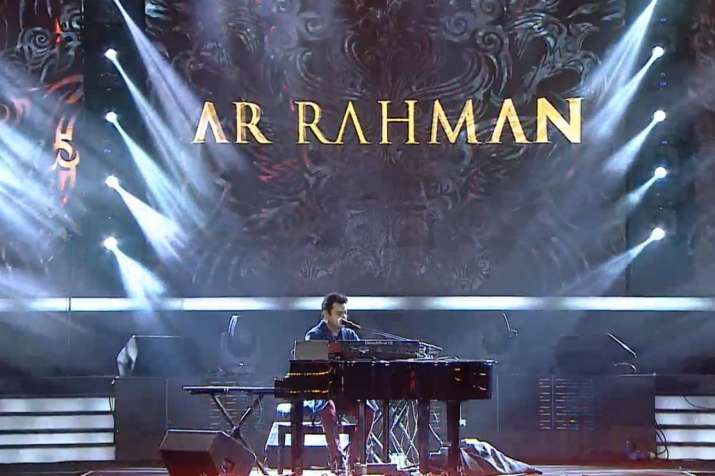 India Tv - AR Rahman sang ' Dil Se' and a few other hits along with the World Cup anthem