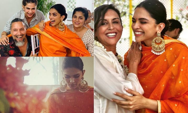 Bride To Be Deepika Padukone Looks Radiant At Pre Wedding Nandi Puja In Bengaluru Latest Pictures Celebrities News India Tv