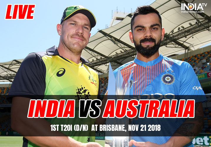 Live Streaming, India vs Australia, 1st T20I Live Cricket Match at