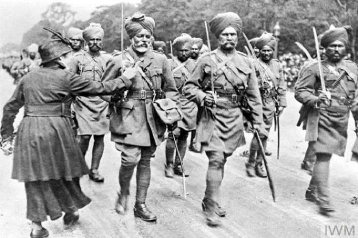 A new statue commemorating the role of Indian soldiers in