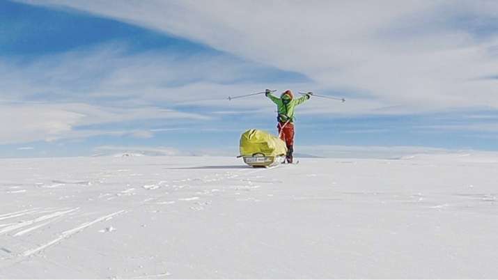 India Tv - 2nd man nears end of historic solo trek across Antarctica