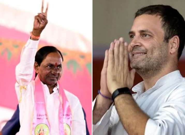 KCR and Rahul Gandhi