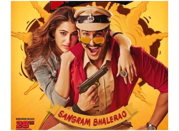 Simmba new poster: Sara Ali Khan poses with cop Sangram ...