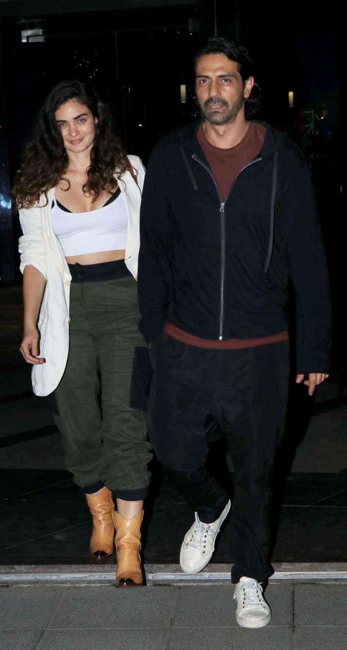 India Tv - Arjun Rampal with girlfriend Gabriella Demetriades