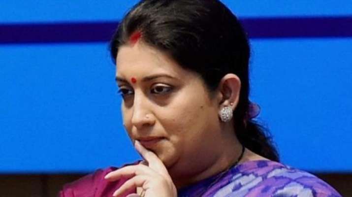 Union minister Smriti Irani