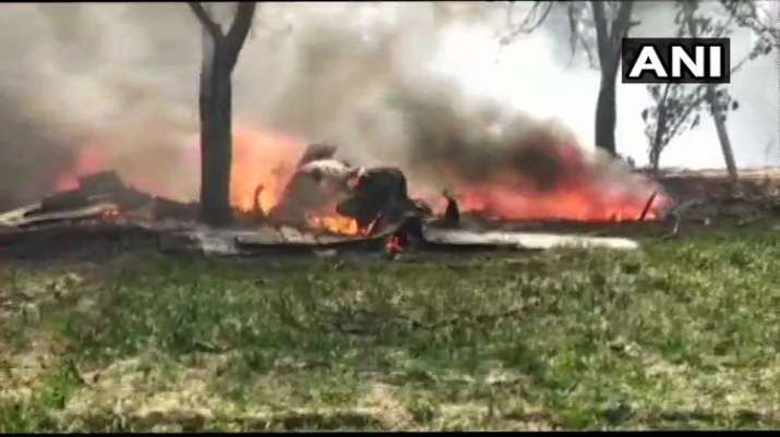 India Tv - IAF fighter plane crashes in UP
