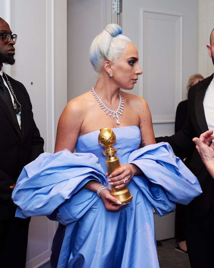 Golden Globes 2019 American Singer Lady Gaga Looks Stunning In 