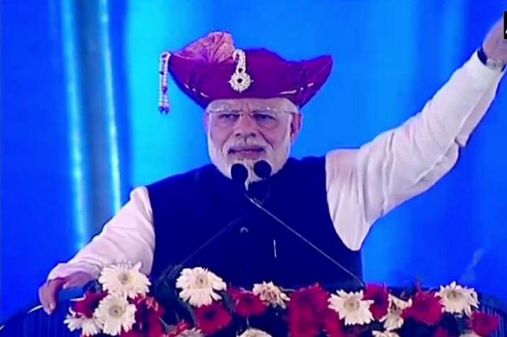 Taking a jibe at the Opposition, PM Modi during his address