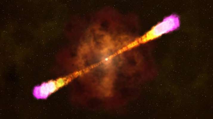 Collapse of star captured