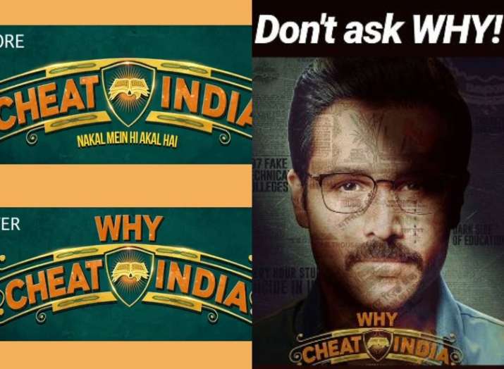 Emraan Hashmi starrer Cheat India title changed after CBFC objection