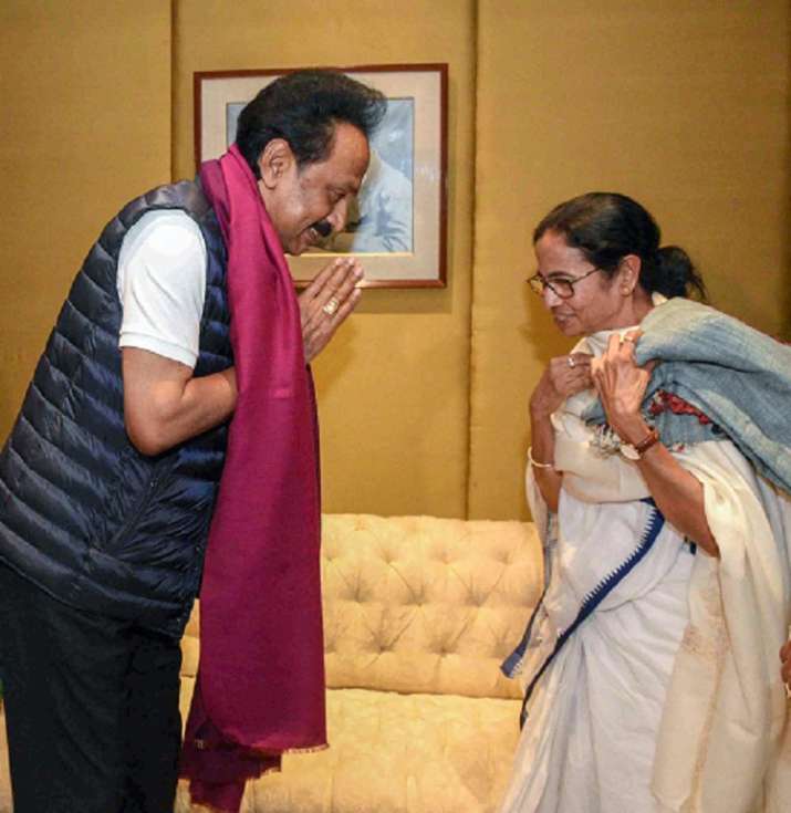 DMK president M K Stalin and West Bengal Chief Minister